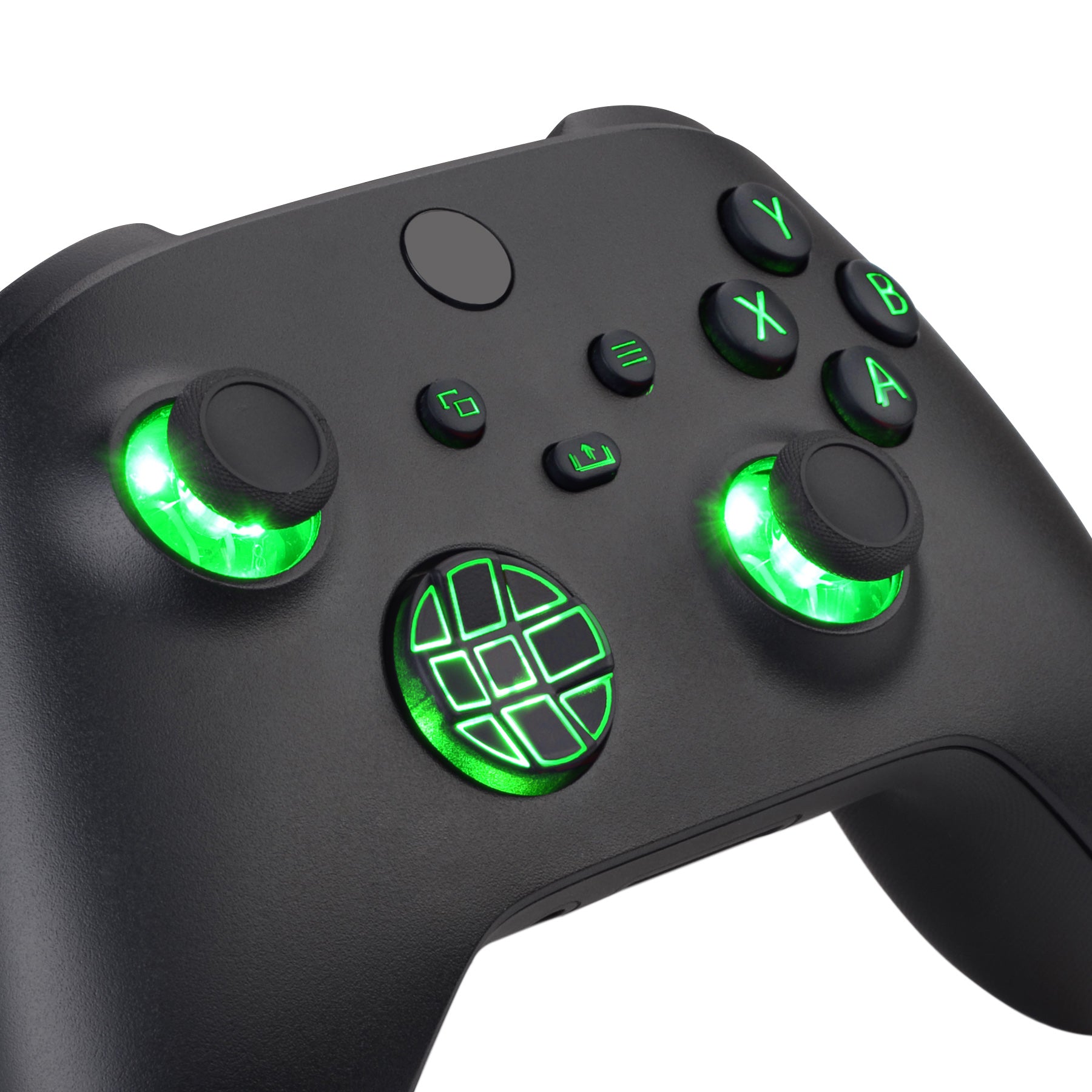 eXtremeRate Multi-Colors Luminated D-pad Thumbsticks Start Back