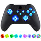 eXtremeRate Multi-Colors Luminated Buttons DTF V3 LED Kit for Xbox Series X & S Controller - Transparent Clear eXtremeRate