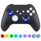 eXtremeRate Multi-Colors Luminated Buttons DTF V2 LED Kit for Xbox Series X & S Controller - White