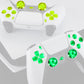 eXtremeRate Multi-Colors Luminated Buttons DTF V4 LED Kit for PS5 Controller BDM-030/040/050/060 - Clear