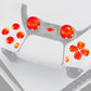 eXtremeRate Multi-Colors Luminated Buttons DTF V4 LED Kit for PS5 Controller BDM-030/040/050/060 - Clear