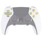 eXtremeRate Multi-Colors Luminated Buttons D&F LED Kit for PS5 Edge Controller - Chrome Gold Classical Symbols Buttons