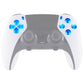 eXtremeRate Multi-Colors Luminated Buttons D&F LED Kit for PS5 Edge Controller - Transparent Clear Buttons