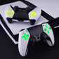 eXtremeRate Multi-Colors Luminated Buttons D&F LED Kit for PS5 Edge Controller - Transparent Clear Buttons