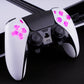 eXtremeRate Multi-Colors Luminated Buttons D&F LED Kit for PS5 Edge Controller - Transparent Clear Buttons