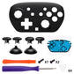 eXtremeRate Octagonal Gated Sticks Design Faceplate Shell with ThumbsGear Thumbsticks for Nintendo Switch 2 Pro Controller - Black