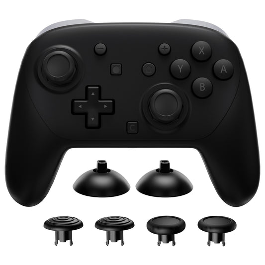 eXtremeRate Octagonal Gated Sticks Design Faceplate Shell with ThumbsGear Thumbsticks for Nintendo Switch 2 Pro Controller - Black