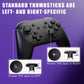 eXtremeRate Octagonal Gated Sticks Design Faceplate Shell with ThumbsGear Thumbsticks for Nintendo Switch 2 Pro Controller - Black