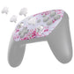 eXtremeRate Octagonal Gated Sticks Design Faceplate Shell with ThumbsGear Thumbsticks for Nintendo Switch 2 Pro Controller - Cherry Blossom Whisper