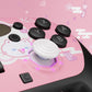 eXtremeRate Octagonal Gated Sticks Design Faceplate Shell with ThumbsGear Thumbsticks for Nintendo Switch 2 Pro Controller - Cherry Blossoms Kitten