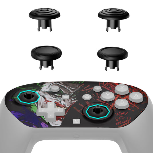 eXtremeRate Octagonal Gated Sticks Design Faceplate Shell with ThumbsGear Thumbsticks for Nintendo Switch 2 Pro Controller - Clown HAHAHA
