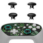 eXtremeRate Octagonal Gated Sticks Design Faceplate Shell with ThumbsGear Thumbsticks for Nintendo Switch 2 Pro Controller - Green Weeds