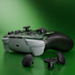 eXtremeRate Octagonal Gated Sticks Design Faceplate Shell with ThumbsGear Thumbsticks for Nintendo Switch 2 Pro Controller - Green Weeds