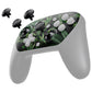 eXtremeRate Octagonal Gated Sticks Design Faceplate Shell with ThumbsGear Thumbsticks for Nintendo Switch 2 Pro Controller - Green Weeds