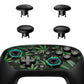 eXtremeRate Octagonal Gated Sticks Design Faceplate Shell with ThumbsGear Thumbsticks for Nintendo Switch 2 Pro Controller - Green Weeds