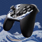 eXtremeRate Octagonal Gated Sticks Design Faceplate Shell with ThumbsGear Thumbsticks for Nintendo Switch 2 Pro Controller - The Great Wave Off Kanagawa