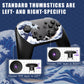 eXtremeRate Octagonal Gated Sticks Design Faceplate Shell with ThumbsGear Thumbsticks for Nintendo Switch 2 Pro Controller - The Great Wave Off Kanagawa