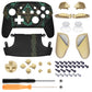 eXtremeRate Octagonal Gated Sticks Design Replacement Full Set Shell Faceplate Backplate Handles for Nintendo Switch Pro - Glow in Dark - Totem of Kingdom Black eXtremeRate