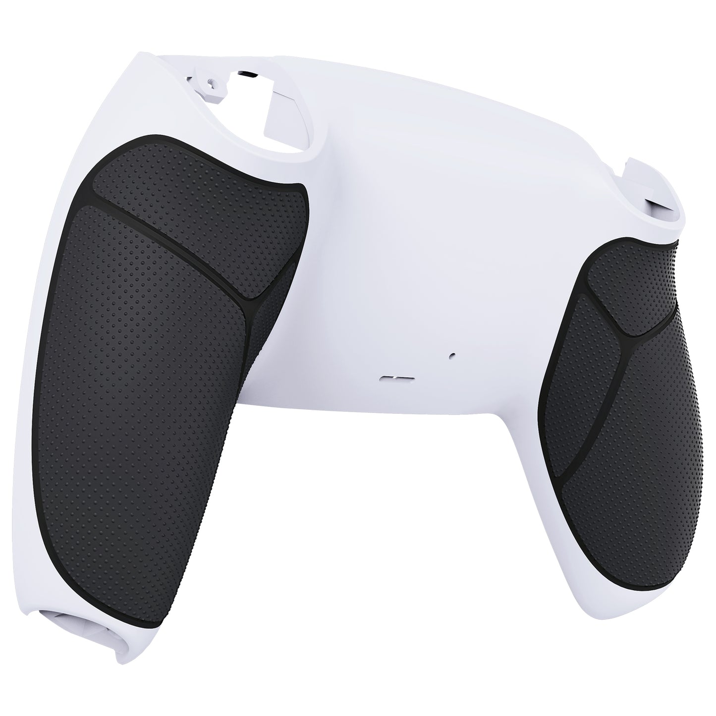 eXtremeRate Performance Grip Replacement Back Housing Bottom Shell for PS5 Controller BDM-010/020/030/040/050/060 - Rubberized Black White