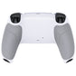eXtremeRate Performance Grip Replacement Back Housing Bottom Shell for PS5 Controller BDM-010/020/030/040/050/060 - Rubberized White