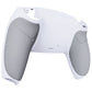 eXtremeRate Performance Grip Replacement Back Housing Bottom Shell for PS5 Controller BDM-010/020/030/040/050/060 - Rubberized White