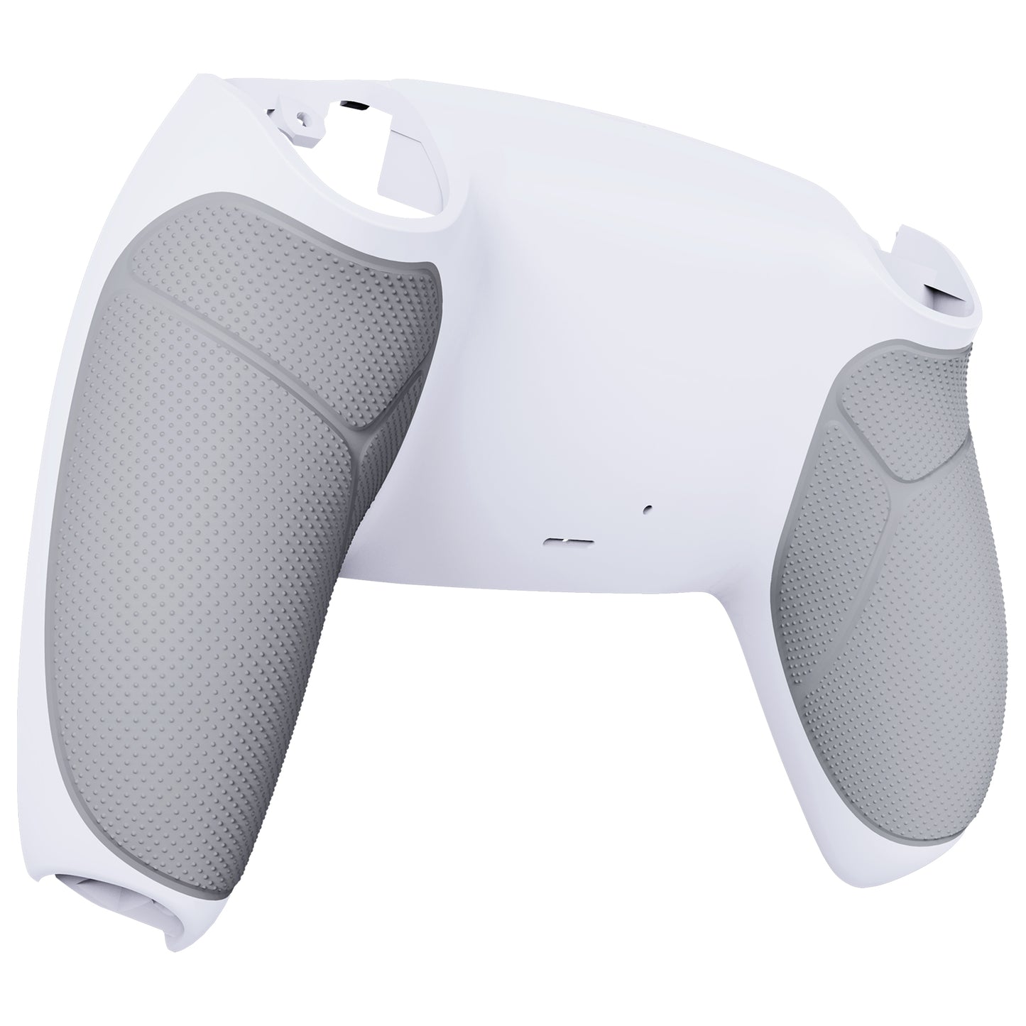 eXtremeRate Performance Grip Replacement Back Housing Bottom Shell for PS5 Controller BDM-010/020/030/040/050/060 - Rubberized White