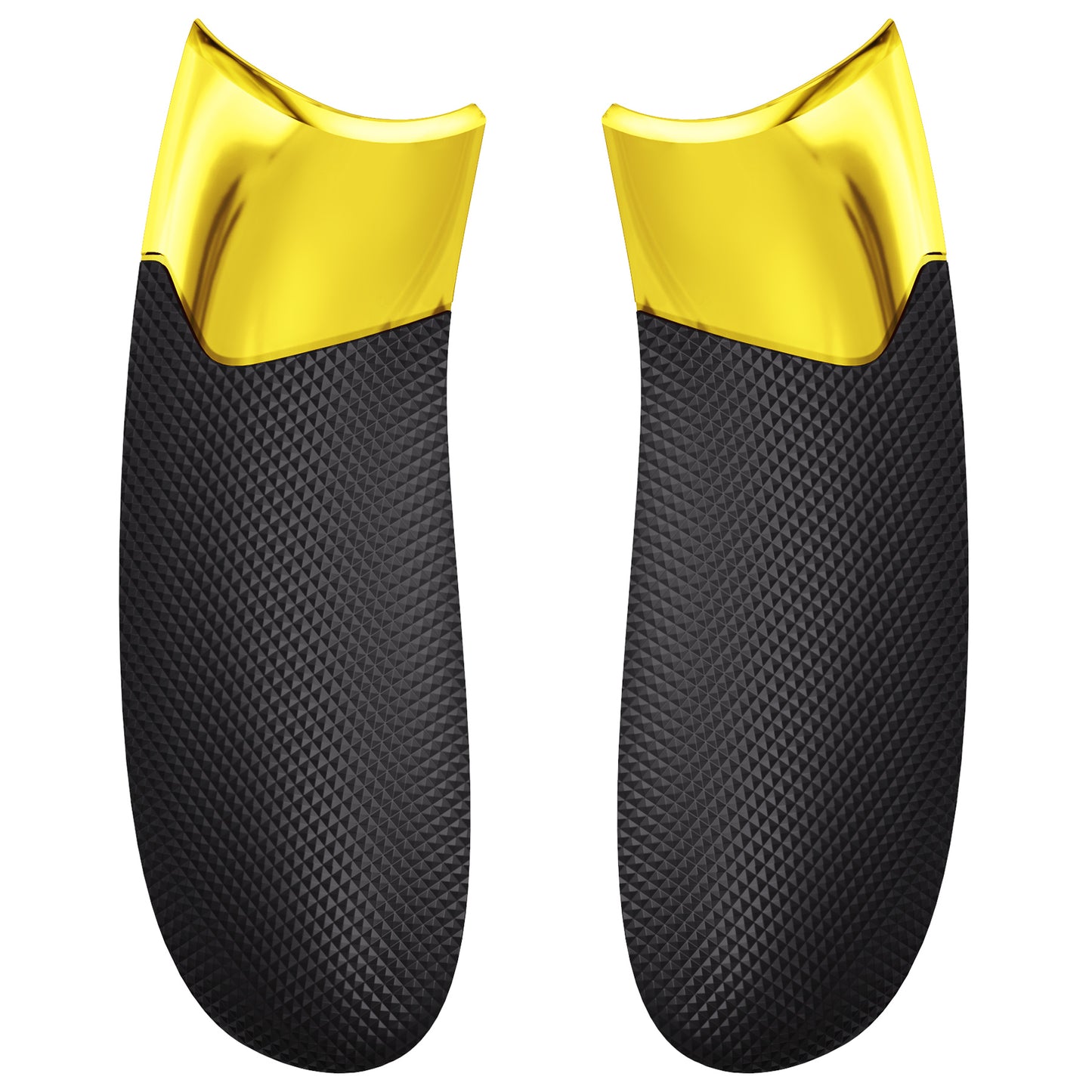 eXtremeRate Performance Non-Slip Texture Rubberized Grips Replacement Back Panels for Xbox Series X & S Controller - Chrome Gold