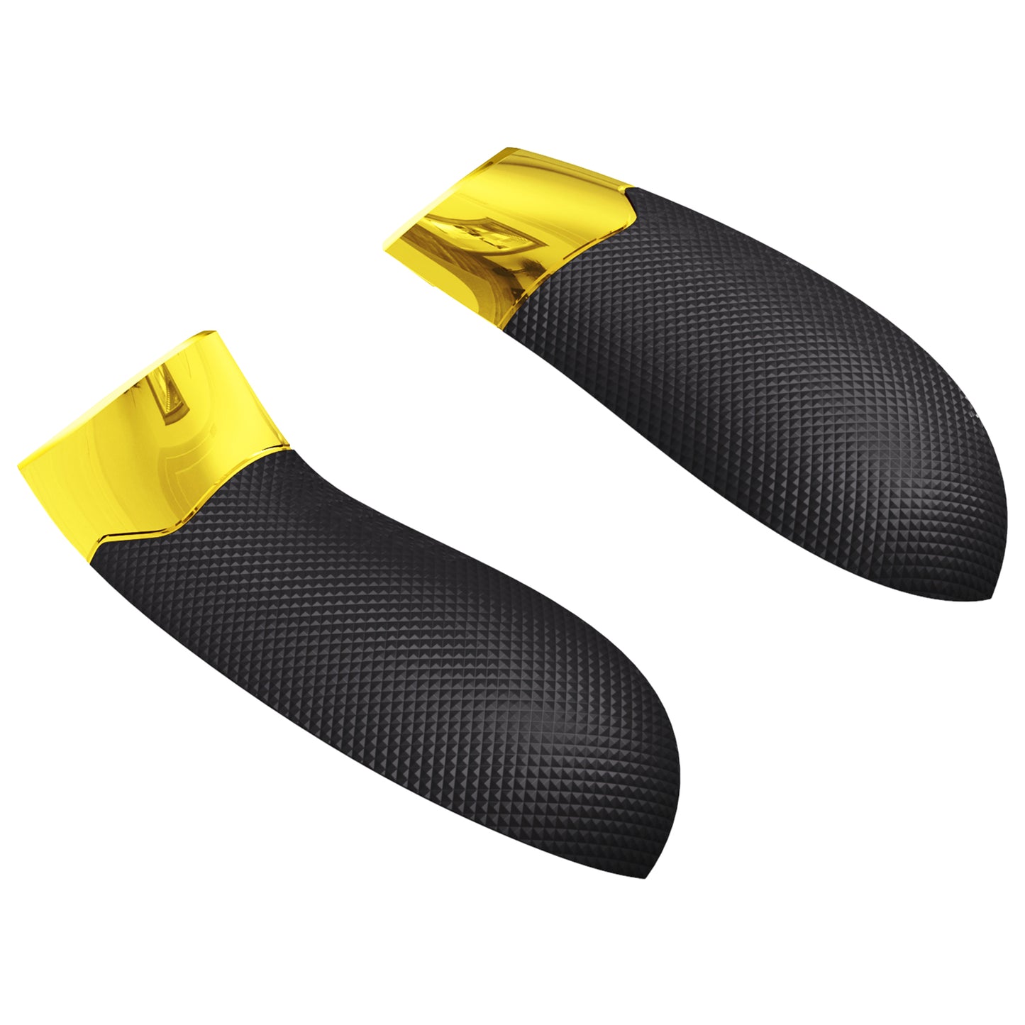 eXtremeRate Performance Non-Slip Texture Rubberized Grips Replacement Back Panels for Xbox Series X & S Controller - Chrome Gold