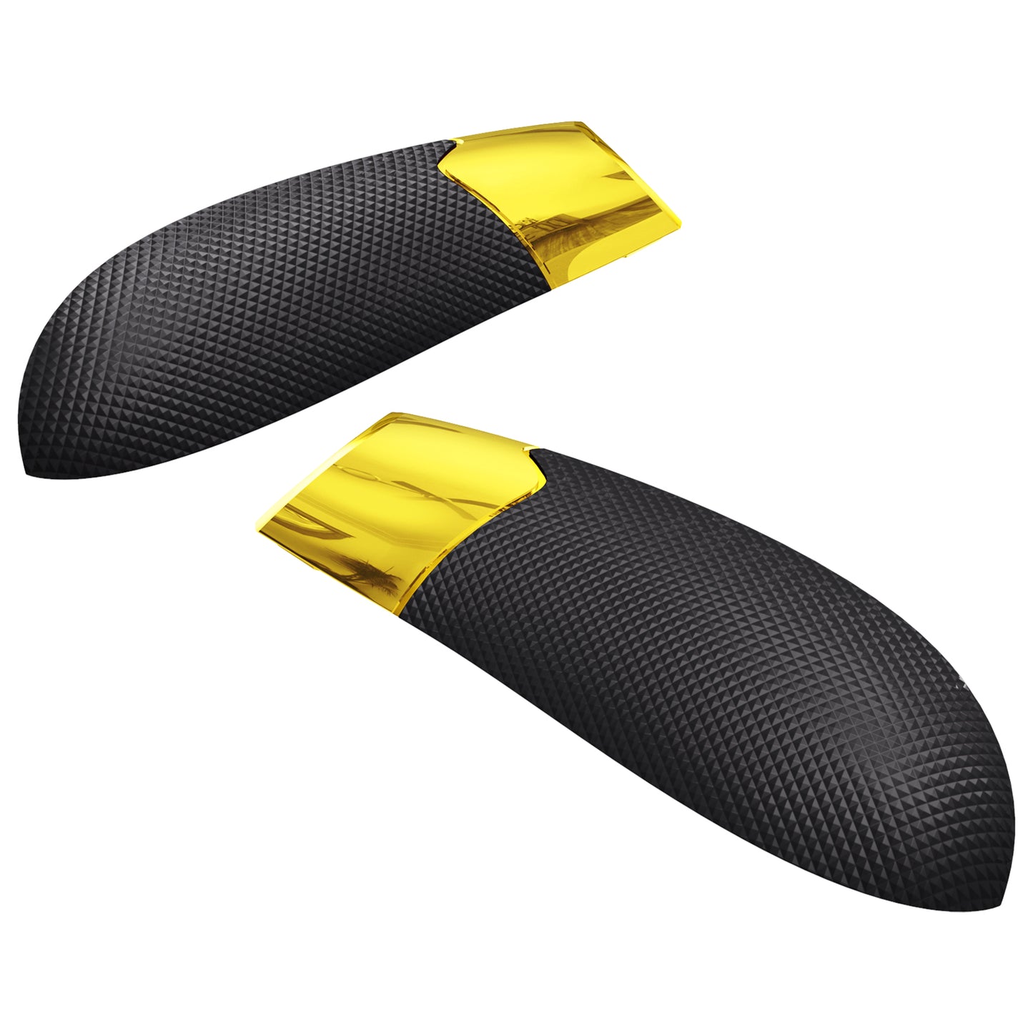 eXtremeRate Performance Non-Slip Texture Rubberized Grips Replacement Back Panels for Xbox Series X & S Controller - Chrome Gold