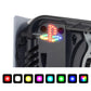 eXtremeRate RGB RAINBOW Logo LED Kit for PS5 Disc & Digital Edition Console (2020 CFI-1 Series) - 7 Colors 40 Effects eXtremeRate