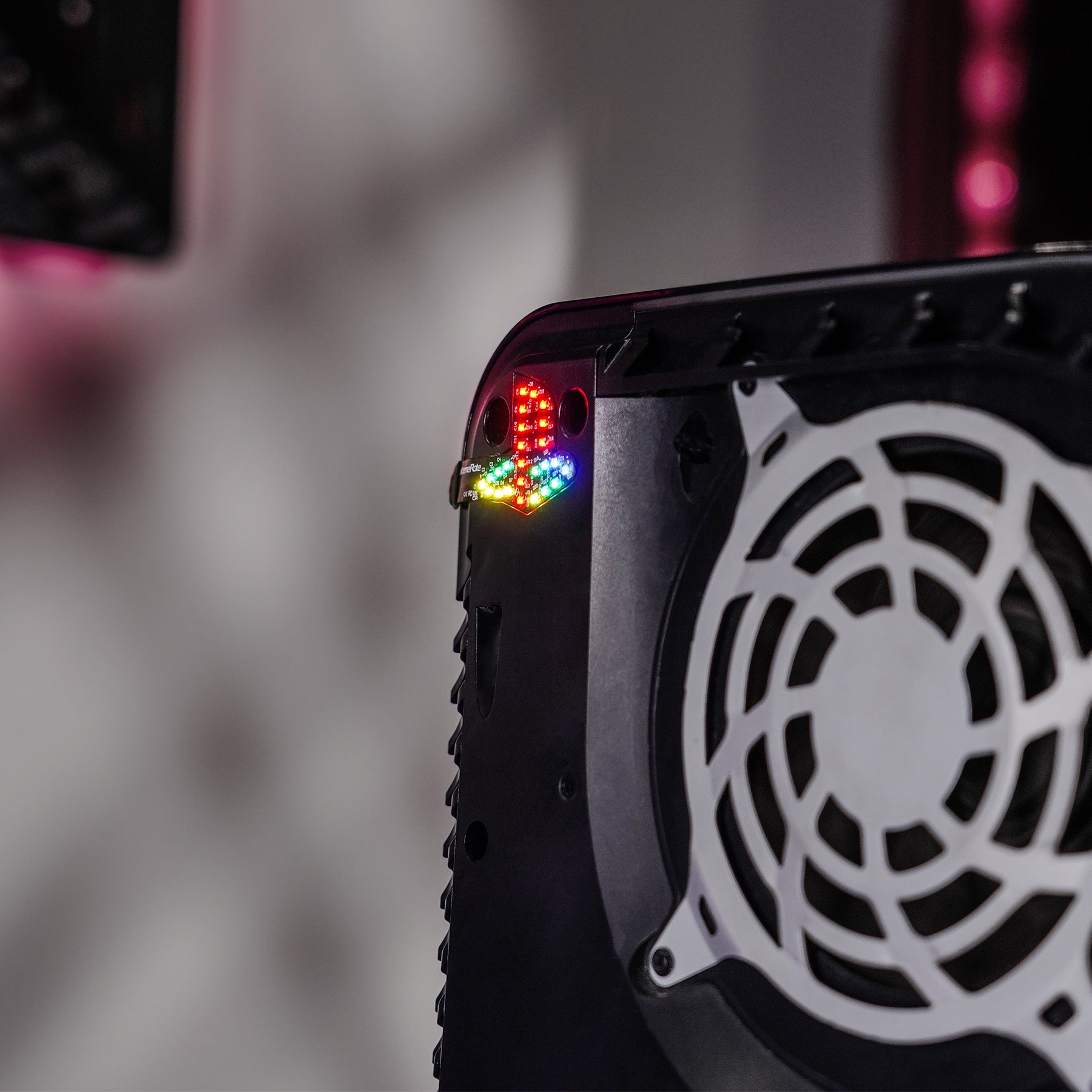 eXtremeRate RGB RAINBOW Logo LED Kit for PS5 Disc & Digital Edition Console (2020 CFI-1 Series) - 7 Colors 40 Effects eXtremeRate