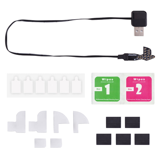 eXtremeRate RGB RAINBOW Logo LED Kit for PS5 Slim/Pro Disc & Digital Console - 7 Colors 40 Effects