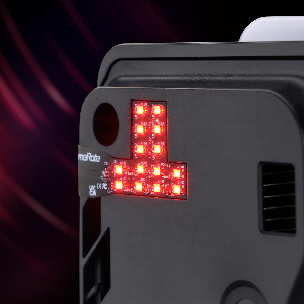 eXtremeRate RGB RAINBOW Logo LED Kit for PS5 Slim/Pro Disc & Digital Console - 7 Colors 40 Effects