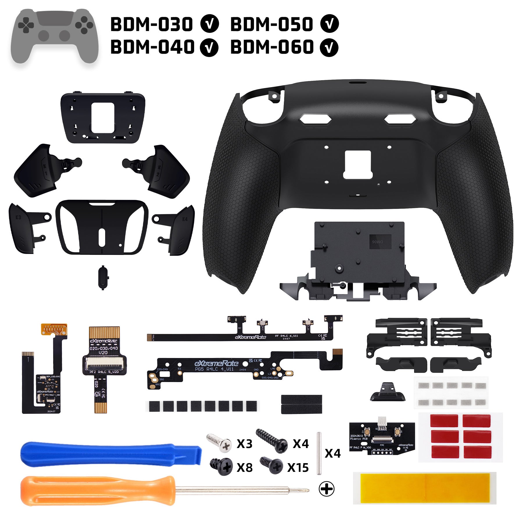 RISE4 Plus MAX Back Paddles Kit for PS5 Controller BDM-030/040/050