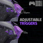 eXtremeRate RISE4 Plus MAX Back Paddles Kit with Clicky Trigger Stops & Rubberized Grip for PS5 Controller BDM-030/040/050/060 - Clear & Gray