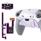 eXtremeRate RISE4 Plus MAX Back Paddles Kit with Clicky Trigger Stops & Rubberized Grip for PS5 Controller BDM-030/040/050/060 - White Gray