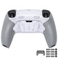 eXtremeRate RISE4 Plus MAX Back Paddles Kit with Clicky Trigger Stops & Rubberized Grip for PS5 Controller BDM-030/040/050/060 - White Gray