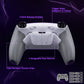 eXtremeRate RISE4 Plus MAX Back Paddles Kit with Clicky Trigger Stops & Rubberized Grip for PS5 Controller BDM-030/040/050/060 - White Gray