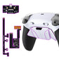 eXtremeRate RISE4 Plus MAX Back Paddles Kit with Clicky Trigger Stops & Rubberized Grip for PS5 Controller BDM-030/040/050/060 - White Black - White