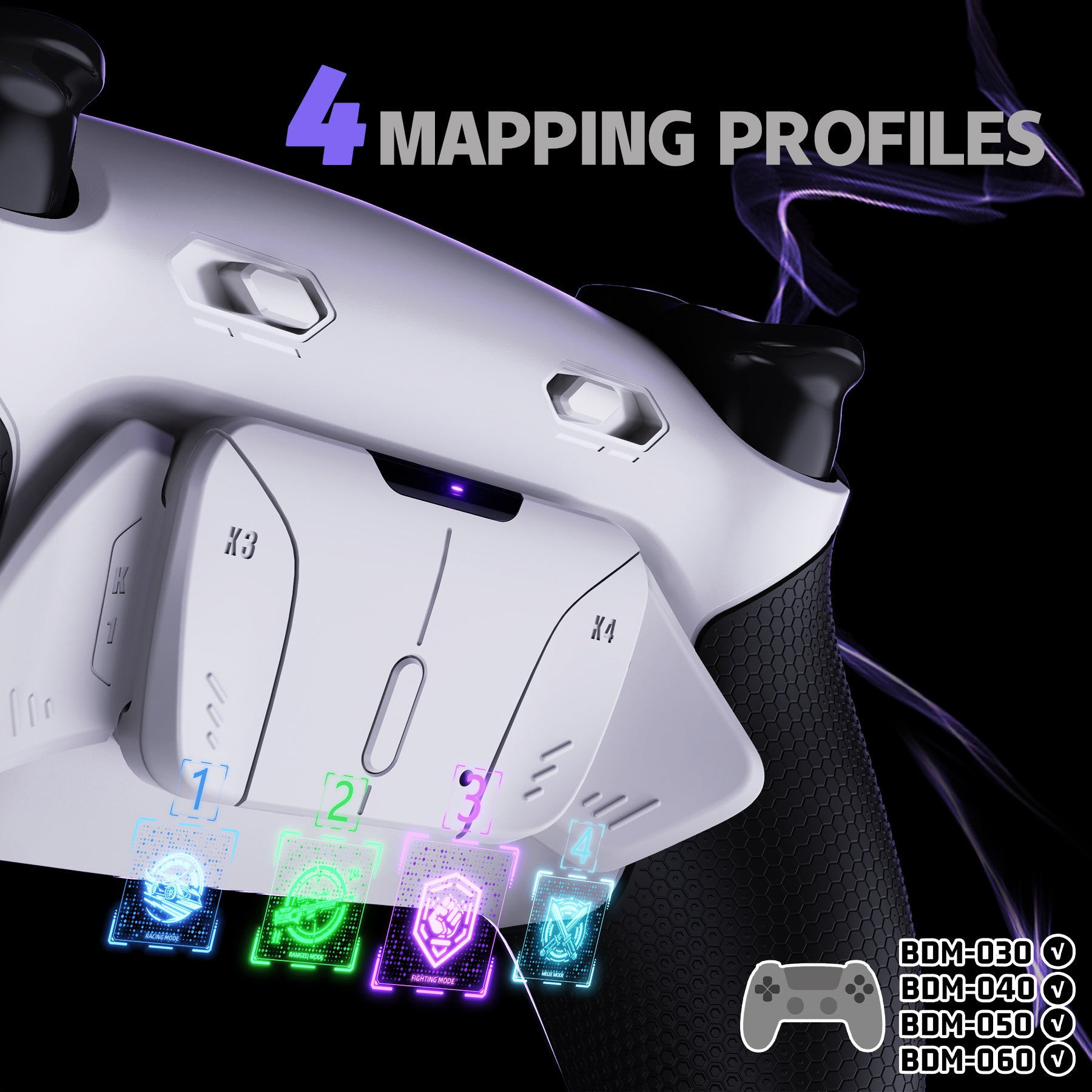 eXtremeRate RISE4 Plus MAX Back Paddles Kit with Clicky Trigger