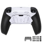 eXtremeRate RISE4 Plus MAX Back Paddles Kit with Clicky Trigger Stops & Rubberized Grip for PS5 Controller BDM-030/040/050 - White Black - White