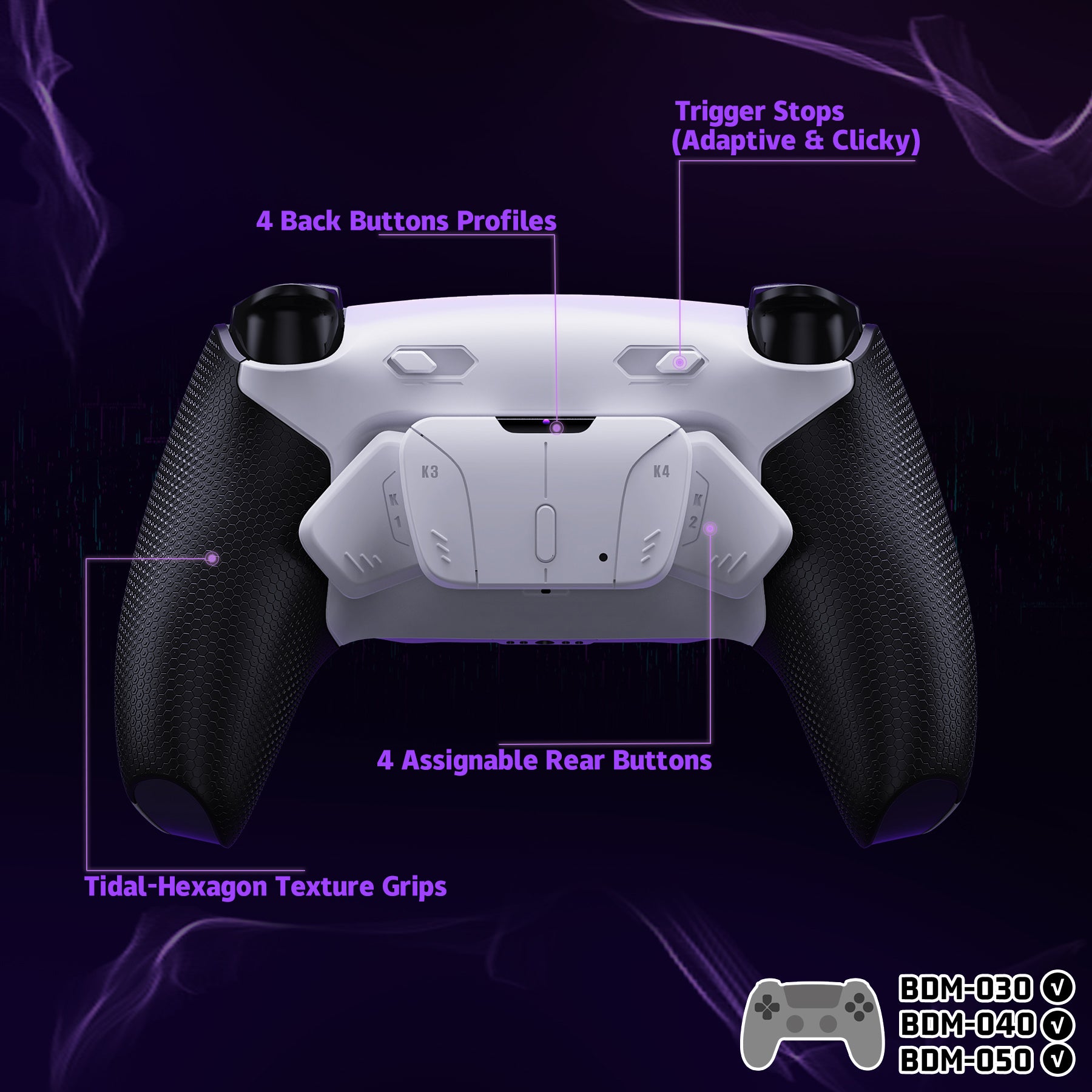 eXtremeRateRISE4PlusMAXBackPad