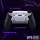 eXtremeRate RISE4 Plus MAX Back Paddles Kit with Clicky Trigger Stops & Rubberized Grip for PS5 Controller BDM-030/040/050 - White Black - White