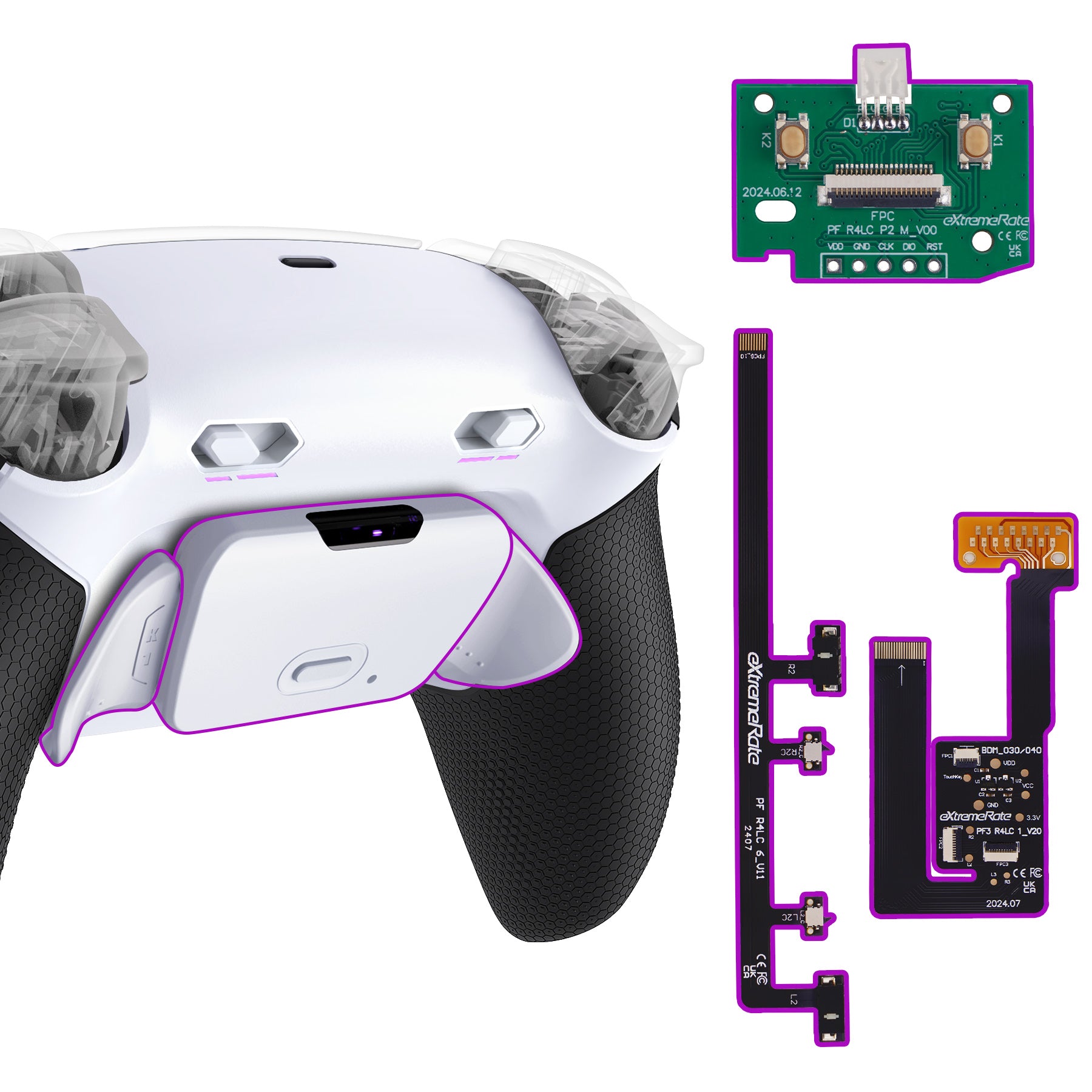 eXtremeRate RISE Plus MAX Back Paddles Kit with Clicky Trigger