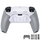 eXtremeRate RISE4 Plus MAX Back Paddles Kit with Clicky Trigger Stops & Rubberized Grip for PS5 Controller BDM-030/040/050 - White Gray