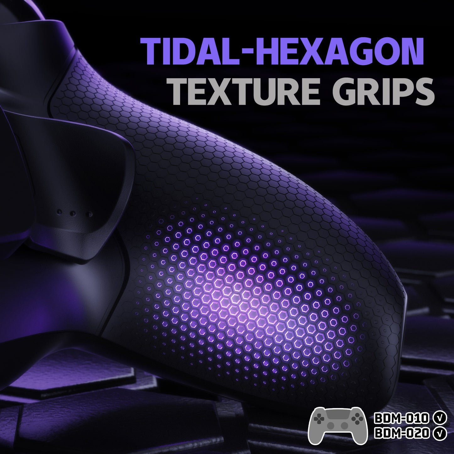 eXtremeRate RISE Plus MAX Back Paddles Kit with Clicky Trigger Stops & Rubberized Grip for PS5 Controller BDM-010/020 - Black