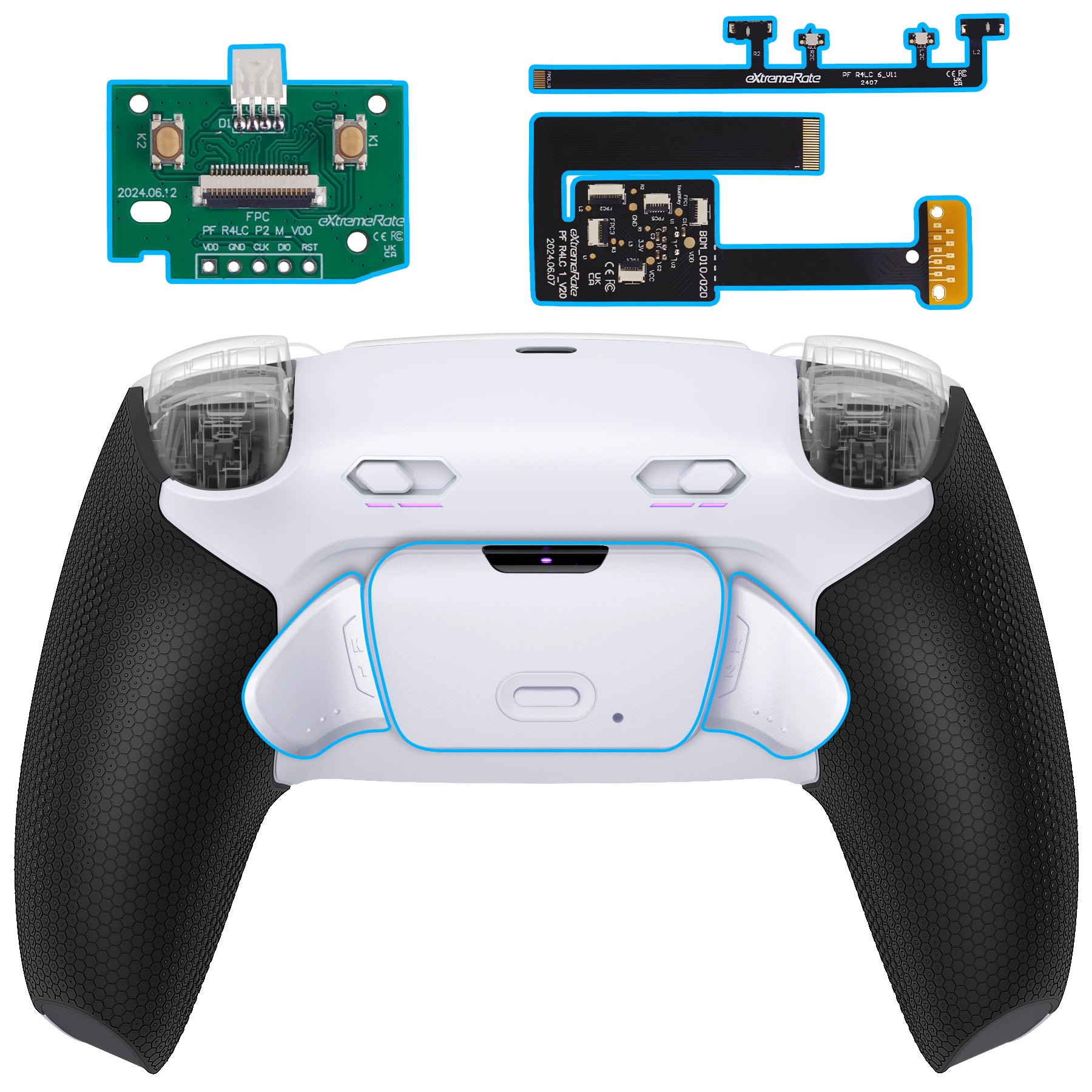 eXtremeRate RISE Plus MAX Back Paddles Kit with Clicky Trigger
