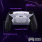 eXtremeRate RISE Plus MAX Back Paddles Kit with Clicky Trigger Stops & Rubberized Grip for PS5 Controller BDM-010/020 - White Black - White