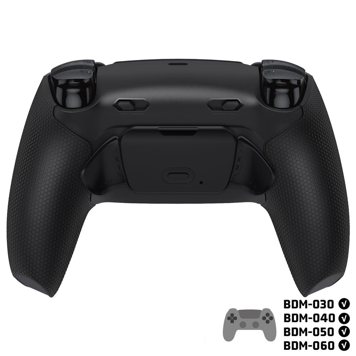 eXtremeRate RISE Plus MAX Back Paddles Kit with Clicky Trigger Stops & Rubberized Grip for PS5 Controller BDM-030/040/050/060 - Black
