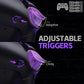eXtremeRate RISE Plus MAX Back Paddles Kit with Clicky Trigger Stops & Rubberized Grip for PS5 Controller BDM-030/040/050/060 - Black
